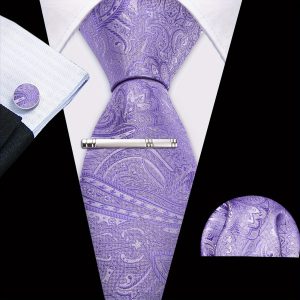 LINEZISEID 3pcs/set, Men's Classic Floral Necktie With Hanky And Cufflinks For Business & Wedding